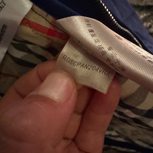 Burberry jacket navy blue used size medium - Picture 4 of 8